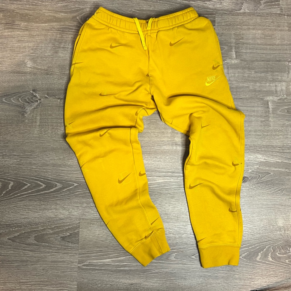 Yellow Mens Jogger Pants